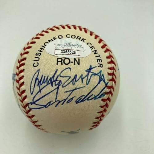 Frumoasă din 1976 Cincinnati Reds Seria Mondială Champs Echipa a semnat baseball JSA COA - baseball -uri autografate