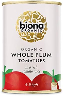 Biona Organic prune întregi roșii decojite 400 g