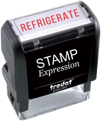 Stampexpresie - frigider birou Auto cerneala cauciuc timbru-cerneală roșie