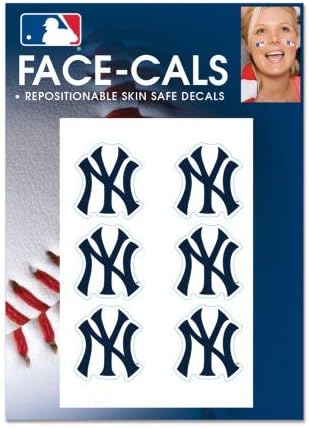 Wincraft MLB New York Yankees tatuaje pe față, culori de echipă, O mărime