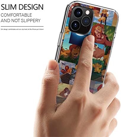 Husă pentru telefon compatibilă cu iPhone 14 Samsung 15 Lion Pro Max King 12 colaj 11 7 8 x Xr Se 2020 13 14 Accesorii rezistent