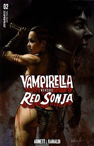 Vampirella Versus Red Sonja 2A VF / NM ; carte de benzi desenate dinamită / Lucio Parrillo