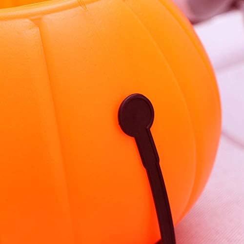 Găleată de dovleac din Plastic Alipis găleată de dovleac de Halloween găleată de bomboane de dovleac portocaliu truc sau trata