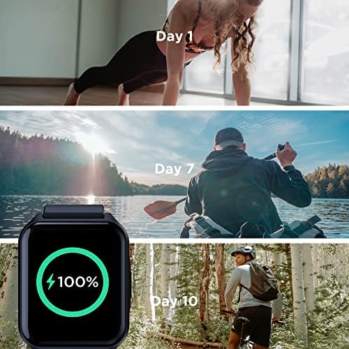 Motorola Moto Watch 70 - Smartwatch pentru sănătate și fitness pentru uzură de fiecare zi, caracteristici avansate de sănătate, până la 10 zile durată de viață a bateriei - compatibilă cu Android și iOS, Phantom Black