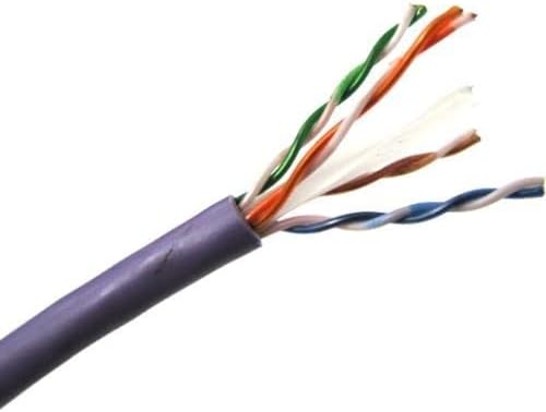 Weltron T2404L6-Pl 1000ft Purple Cat6 Cablu solid 550MHz