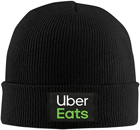 Tricotat Uber mănâncă șepci de beanie pentru bărbați și femei, capac de ceas termic de iarnă moale fără pilule, pălărie de