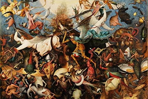 Poster Gallery 24x36, Hi-Rez Fall of the Rebel Angels, de Pieter Bruegel the Elder