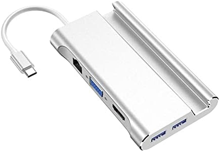 SHYPT Type-C stație de andocare Suport telefon mobil USB splitter Hub extinde compatibil HDMI + port de rețea + VGA + Hub
