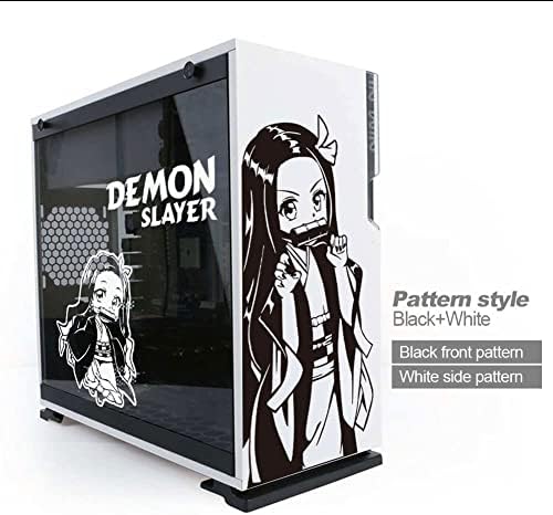 Autocolante de anime pentru demoni pentru carcasă pentru PC, Decor Decor Decal pentru pielea computerului ATX, decalaj de graffiti de vinil impermeabil, ușor detașabil