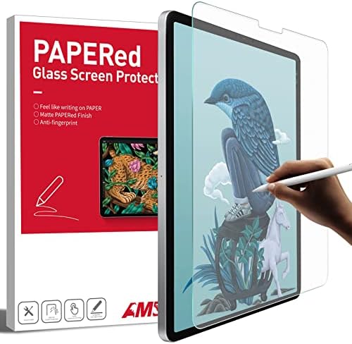 Ambison [2+1 pachet din sticlă mat/protector de ecran hârtie compatibil cu iPad Air al 4 -lea generație 10.9 , iPad Pro 11