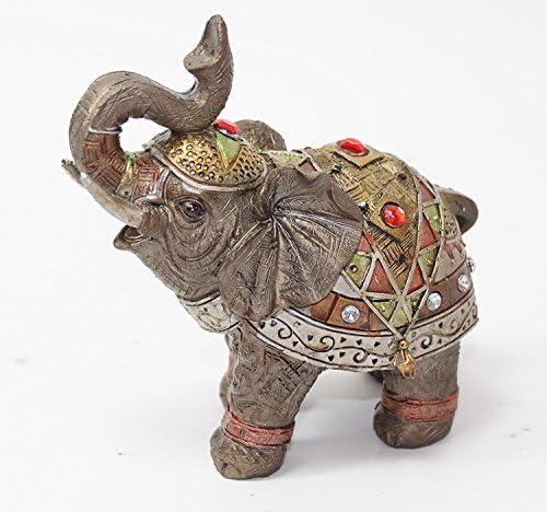 Feng Shui 5 Elefant de bronz Figurină bogăție Figurină Lucky Figurină și decor pentru casă