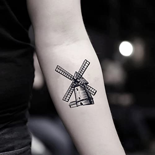 Windmill Tattoo Tattoo Sticker - Ohmytat