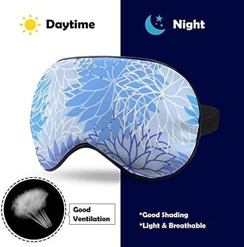 Camo DAHLIA Masca moale pentru ochi de umbrire eficientă Masca de somn confortul Blind Blind cu curea reglabilă elastică