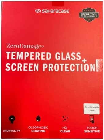 SaharaCase - Zerodamage Sticlă securizată Ecran Protector pentru Apple iPad 10.2 - anti zero / amprente acoperire completă