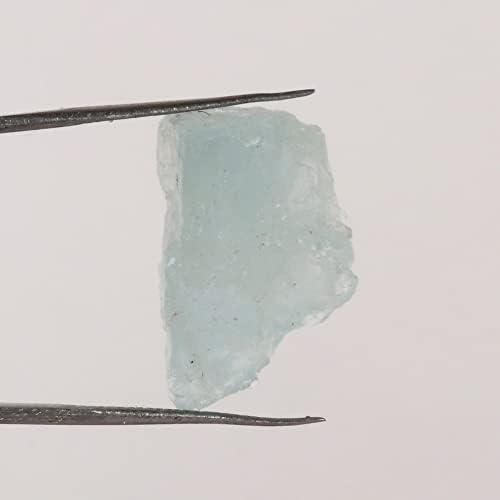 GEMHUB 16.8 CT Aqua Sky Aquamarine Rough Loose piatră prețioasă certificat Aquamarine Chakre Cristale de vindecare, piatră