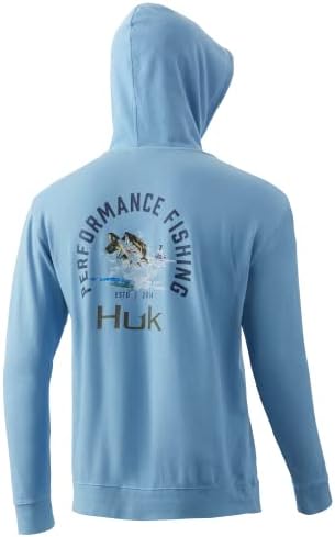 Huk Huk pentru bărbați Pescuit Fleece Hoodie cu întindere