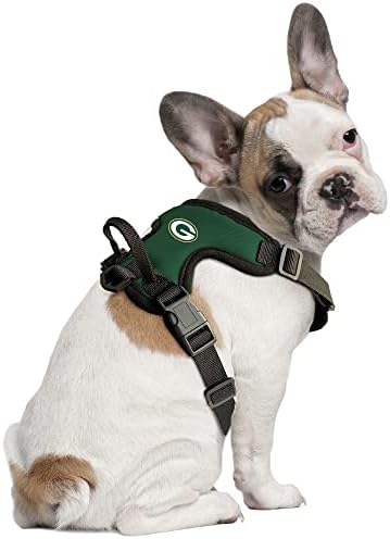 Littlearth Unisex-Adult NFL Green Bay Packers Clip frontal ham pentru animale de companie, culoarea echipei, X-mic