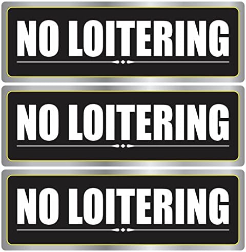 Fără autocolant de semn de lotering - 9 x 3 mare finisaj mat laminat de vinil decalcomanii proprietăți private Etichete de