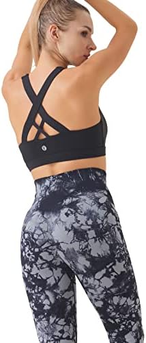 Rularea fata mare impact sport Sutiene pentru femei, Criss-Cross spate căptușit Strappy sport Sutiene antrenament Top