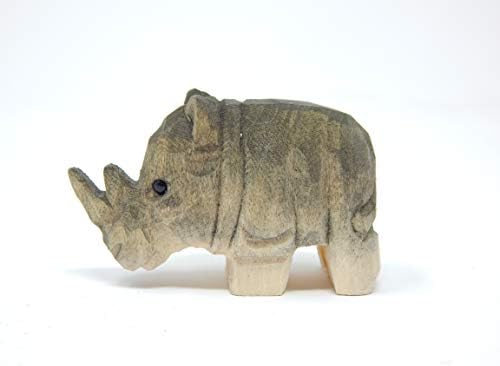 Selsesa Rhino Figurină Artă Statuie Grădină Decorare pentru casă Sculptură pentru animale mici în miniatură