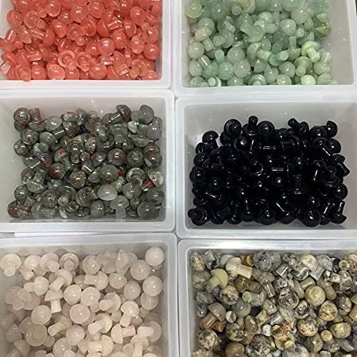 LGW Crystal 50pcs Crystal Natural Diverse Stone Ciupercă Creale de cuarț Reiki Vindecare Energie Minerală Decorare pentru casă