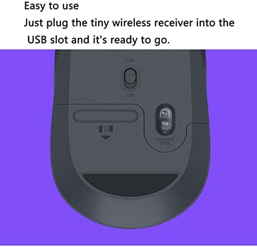Jushz Wireless Mouse Mouse Computer pentru Laptop USB Gaming Mouse dispozitiv de indicare senzor optic de urmărire Birou Utilizare modă conexiune Wireless de 2,4 GHz