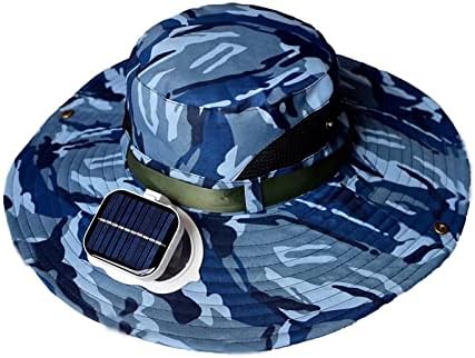 Pălărie de soare pentru Sport În aer liber călătorie Camping Solar Powered fan Hat ventilator răcire largă refuz pălărie