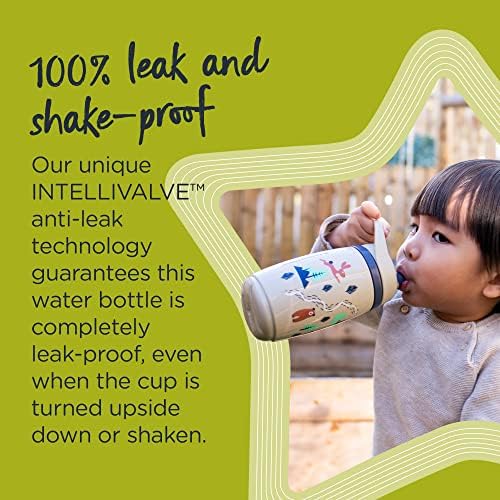 Tommee Tippee Superstar izolat Sportee Toddler Sticla de apa, INTELLIVALVE Leak-Proof & amp; Shake-Proof | tehnologie