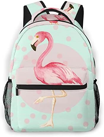 Rucsac Casual Flamingo, Rucsac Impermeabil Pentru Picnic / Muncă / Călătorie / Școală, Fit Unisex Adult Youth Book Meal Bags