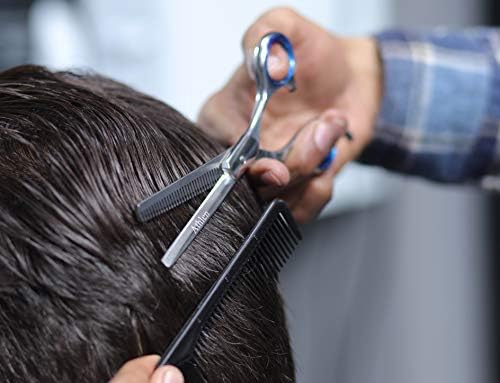 Foarfece profesionale de păr de frizerie și foarfece subțiri set de foarfece japoneze din oțel inoxidabil de ras foarfecă de