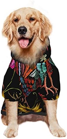 Glugă mare de câini de câine-prăjire-susținători de îmbrăcăminte pentru animale de companie pulover cu pălărie cu pălărie de
