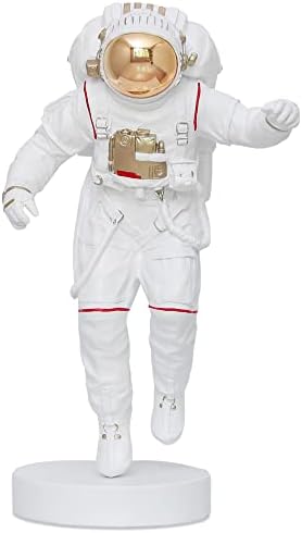 Aurtem Ornament de sculptură pentru astronaut - pre -asamblat, spațiu de sticlă din fibră Astronaut Statuie Statuie Decor pentru