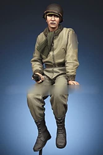 Goodmoel 1/35 al doilea război mondial al rezervorului american Soldat Figura de rășină / Soldat neasamblat și nepatat Kit