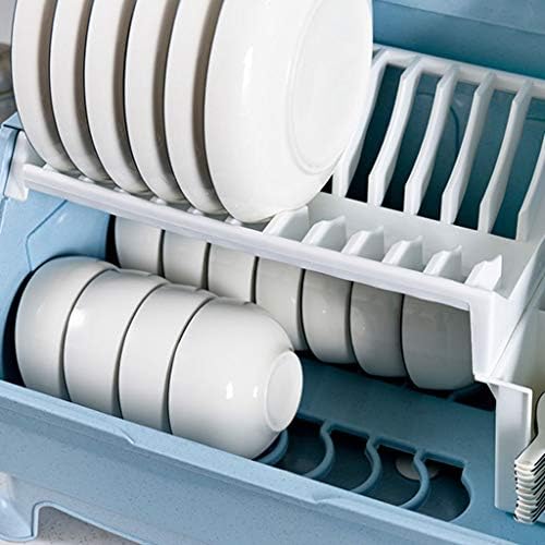 Sdgh Blue Bowl Rack - Bucătărie pentru bucătărie pentru bucătărie cu cutie de depozitare a vase