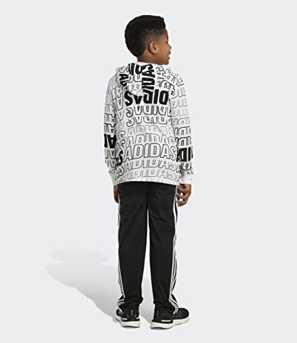 Tricou cu glugă cu mânecă lungă pentru băieți Adidas