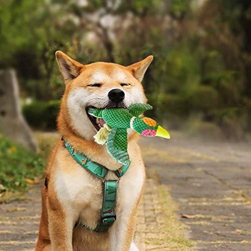 N/H jucărie pentru câini de pluș, pentru câini scârțâie interactiv Jucării de mestecat animale umplute cu frânghie jucărie