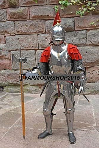 Falcon Trader Armour Renaștere Renaștere din secolul al XV -lea Costum de luptă al Armourului Medieval Knight